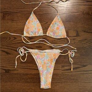 Colorful Tie-Dye Bikini Set